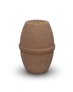 Biodegradable cremation ashes urn sand
