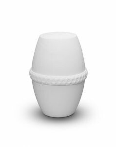 Biodegradable cremation ashes urn salt