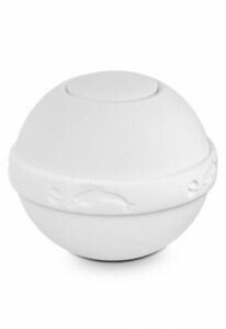 Biodegradable cremation ashes urn salt