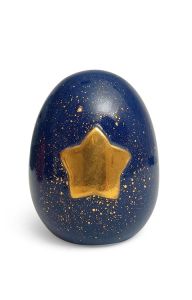 Handmade baby cremation urn 'Golden star'