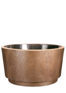 Bronze grave bowl or memorial flower pot in several colours