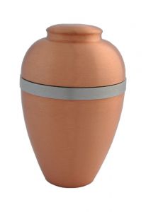 Bronze keepsake urn satin with ring