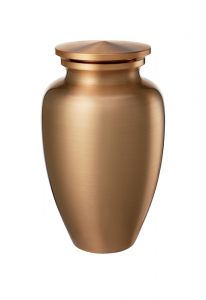 Brass funeral urn cremation ashes