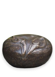 Bronze funeral Urn 'Arum flowers'