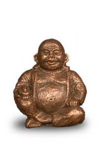 Buddha Mini Urn for Cremation Ashes - bronze