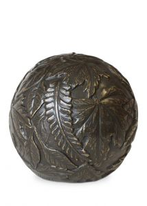 Weather resistant bronze urn for ashes 'Forest floor'