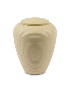 Ceramic Urn for Ashes 'Art for Eternity' Beige