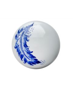 Delft Blue keepsake urn 'Feather'