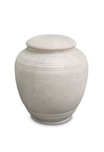 Mini cremation urn for ashes of porcelain 'Classica' - Tortora