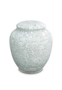 Mini cremation urn for ashes of porcelain 'Classica' - Marine water relief
