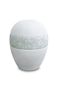 Keepsake urn of porcelain 'Planet' - Ice and water