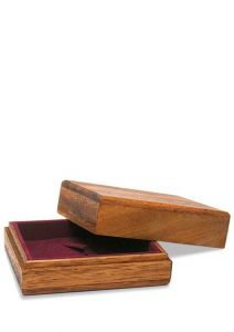 Wooden cremation stone box