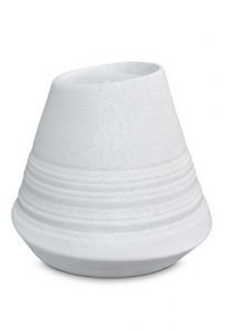 Porcelain urn for ashes 'Maya' | Ice