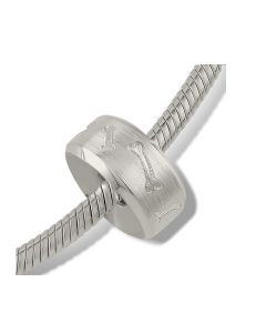 Pet ashes charm/bead 'Knuckle bone'