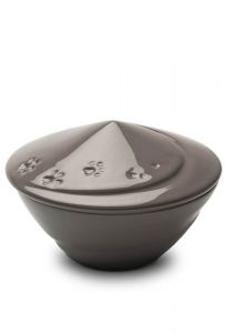 Pet cremation ashes urn with paw prints
