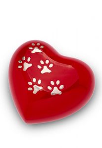 Heart shaped pet urn