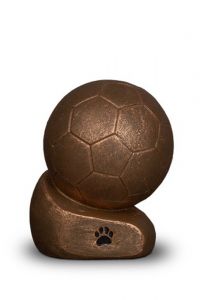 Pet urn 'Football with paw print'