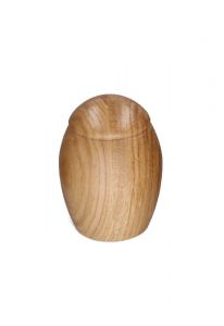 Keepsake cremation ashes urn oak natural