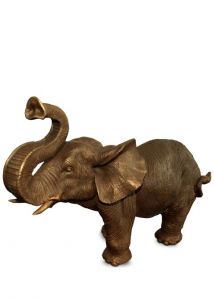Elephant funeral urn bronze