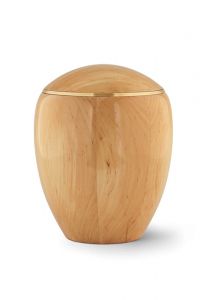 Wooden funeral urn