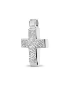 Fingerprint pendant 'Cross'