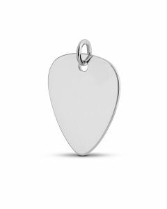 Silver memorial pendant 'Plectrum'