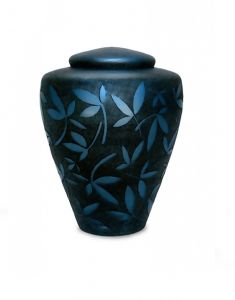 Glass funeral urn
