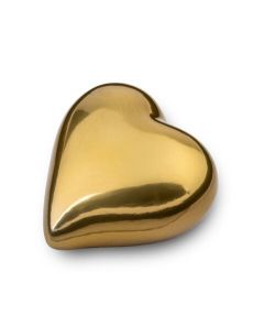 Ceramic keepsake urn ‘A Heart of Gold’