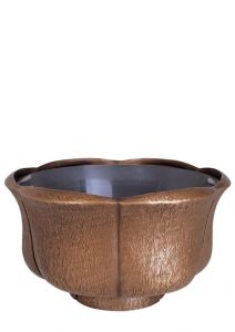 Bronze grave bowl or memorial flower pot in several colours