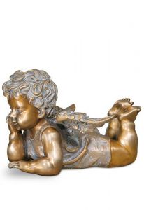 Memorial Statue of Angel, Lying – 3D, freestanding, dowel on the bottom