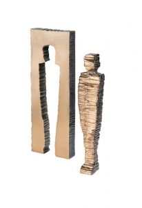 Grave Sculpture 'Cube, Male' – Grave Decoration – 3D, freestanding, dowel on the bottom