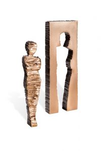 Grave Sculpture 'Cube, Female' – Grave Decoration – 3D, freestanding, dowel on the bottom