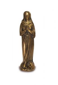 Memorial Statue of Mary with Folded Hands – Made of Bronze