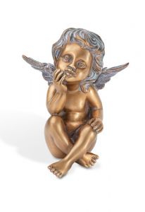 Memorial Statue of Angel, Sitting – 3D, freestanding, dowel on the bottom