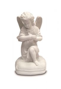 Polystone angel tombstone sculpture