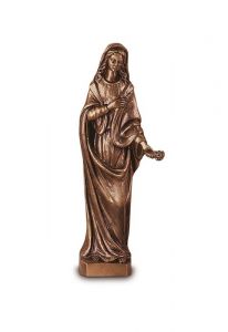 Bronzed Madonna sculpture