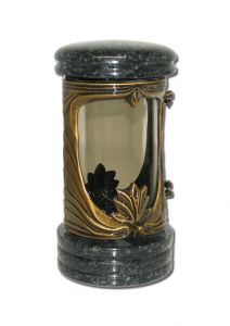 Remembrance lantern aluminium with granite