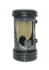 Remembrance lantern aluminium with granite