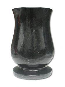 Nature stone memorial vase in different types of granite