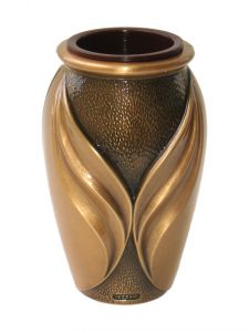 Memorial vase bronze with screws