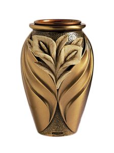 Memorial vase bronze with screws