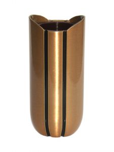 Memorial vase bronze with screws