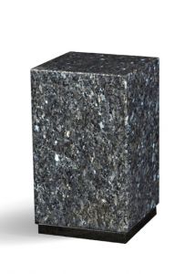 Granit cremation ash urn 'Blue Pearl' | weather resistant