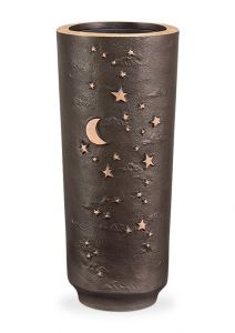 Memorial vase bronze with screws