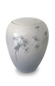 Handmade ceramic funeral urn 'Butterfly'