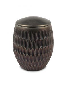 Ceramic urn for ashes - Golden Lila