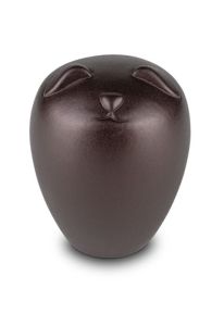 Red-brown dog urn for ashes