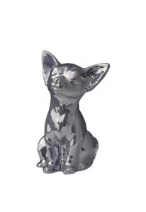 Dog cremation ash urn anthracite