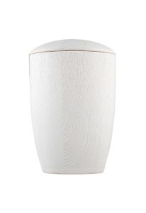 Wooden funeral urn white