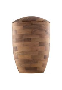 Wooden funeral urn